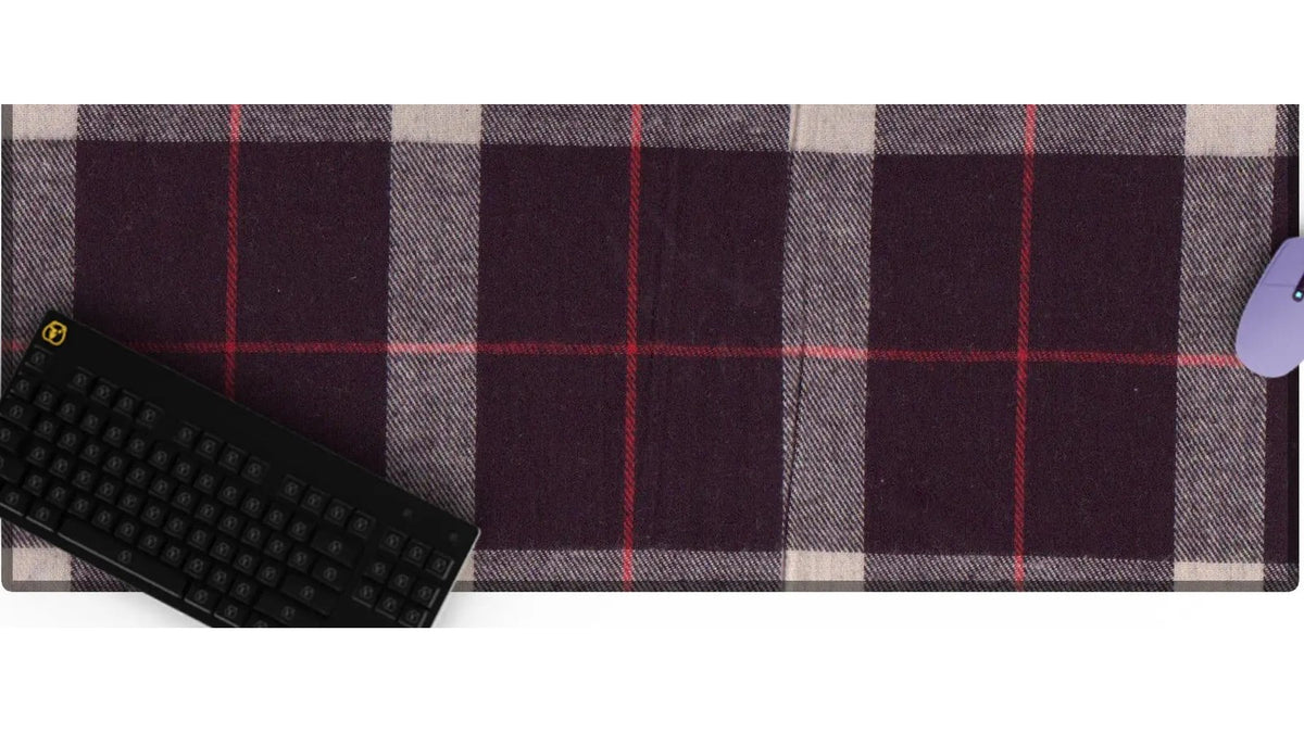 Flannel Patchwork Desk Mat 01