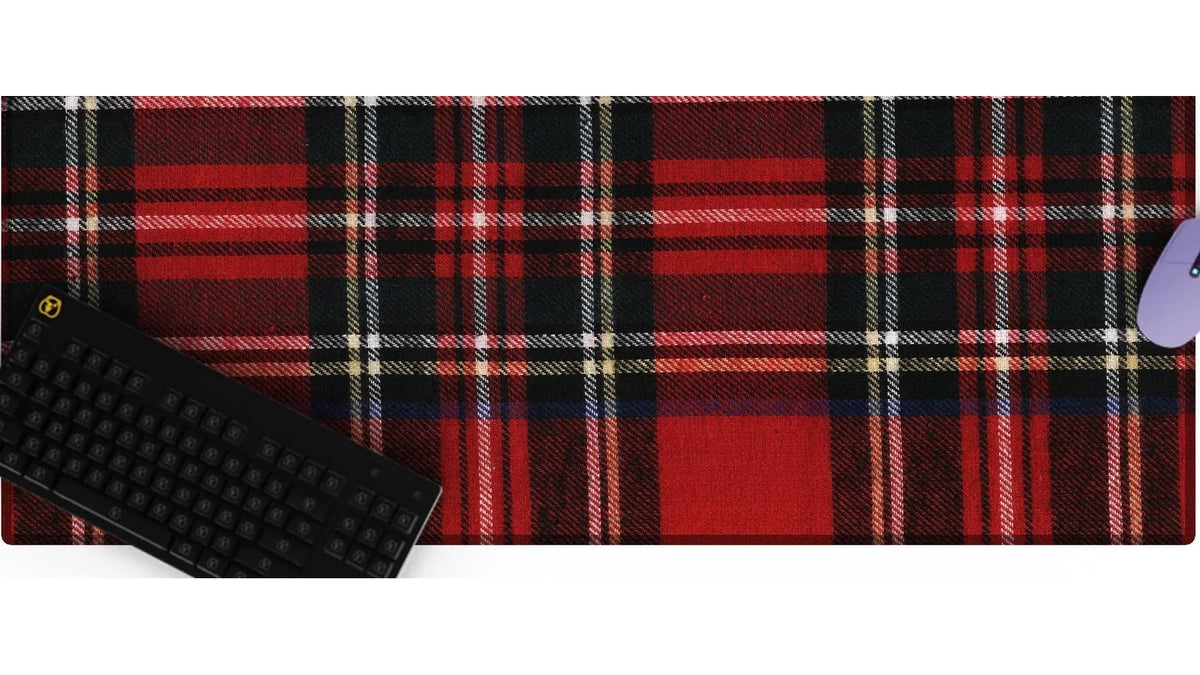 Flannel Patchwork Desk Mat 02