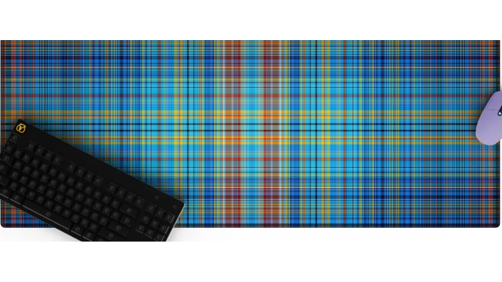 Flannel Patchwork Desk Mat 03