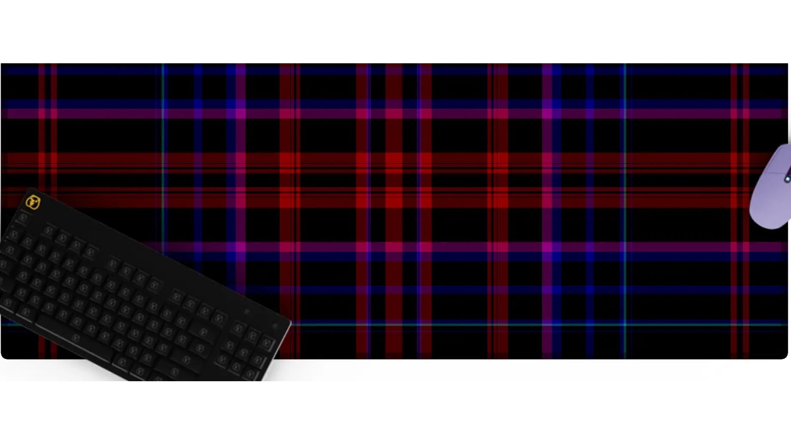 Flannel Patchwork Desk Mat 05