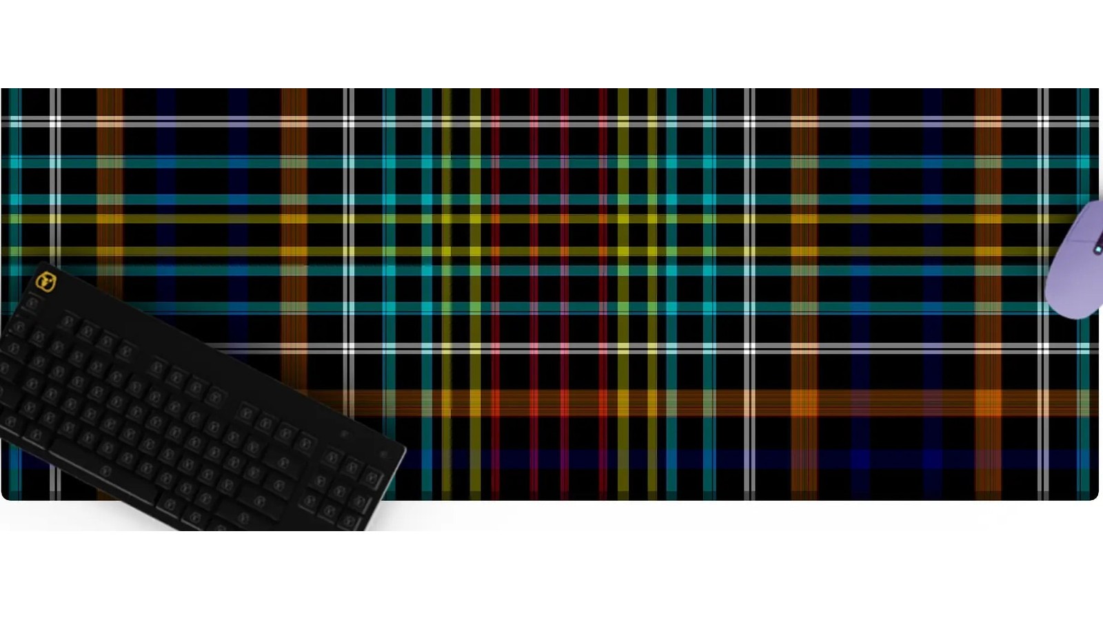 Flannel Patchwork Desk Mat 06