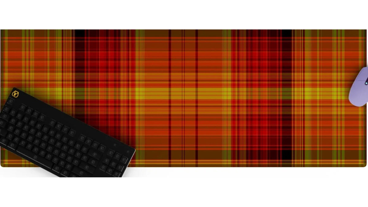 Flannel Patchwork Desk Mat 07