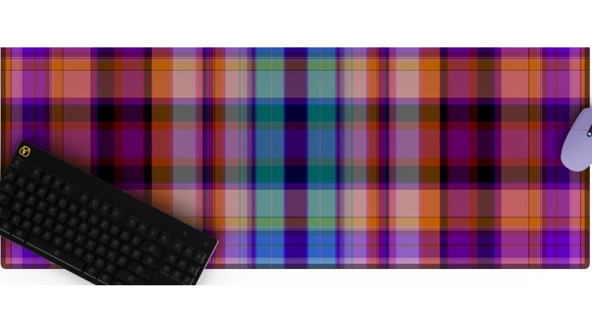 Flannel Patchwork Desk Mat 08