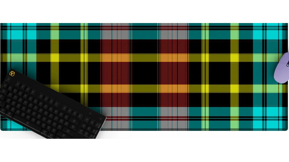 Flannel Patchwork Desk Mat 09