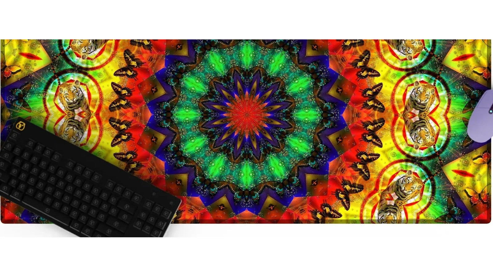 Kaleidoscope Pattern Desk Mat 01