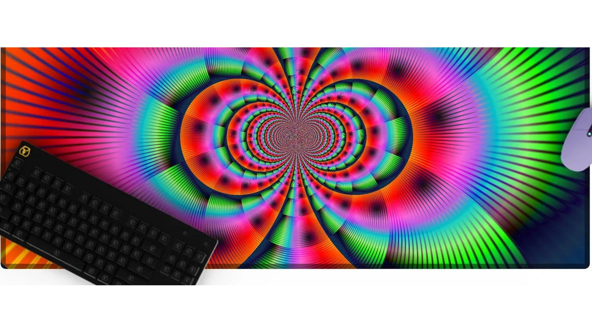 Kaleidoscope Pattern Desk Mat 02