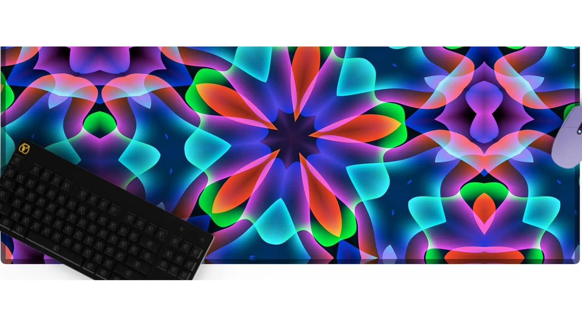 Kaleidoscope Pattern Desk Mat 04